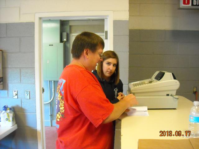 &quot;Gabe, I may have to listen to you at Jubilee, but I don't have to listen to you at the fire house.&quot;  Jenn Boyd.     Sandwich Sale 2013